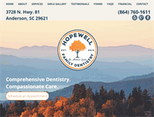 Tablet Screenshot of hopewellfamilydentistry.com